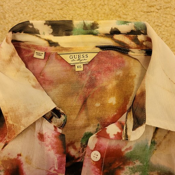 Guess Sheer long sleave patterned shirt - Picture 7 of 7